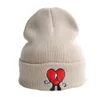 Badbunny cappello lavorato a maglia ricamato coniglio cattivo Europeo autunno e inverno cappelli a cuffia in lana calda per uomo e donna GC17187627391