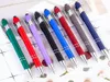 8PCSLot Promotion Ballpoint pen 2 in 1 Stylus Drawing Tablet Pens Capacitive Screen Touch Pen School Office Writing Stationery18786649