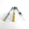 1ML Luer Lock Glass Syringe With Measurement Mark Oil Filling Tool For Cartridge Glass Tank Injector With Metal Plunger