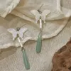 Nuovi orecchini pendenti a forma di farfalla in stile antico con nodo di bambù in stile cinese 2024 Orecchini pendenti alla moda retrò da donna Regali femminili