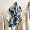 Sciarpe Sciarpa di seta lunga Borsa Cravatta Collo da donna Fascia per capelli sottile Foulard Stampa di moda Fazzoletto da collo di marca Nastro 2024 Estate