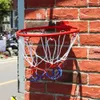 Cerceau de basket-ball mural d'intérieur de 32cm et filet suspendu en métal avec objectif 4 jantes, Mini accessoires d'exercices à domicile pour enfants 240102