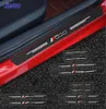 4pcs Carbon Fiber Car Door Sills Guards Sticker For Fiat Panda 500 500x 500l TIPO PUNTO3316610