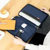 BROCKASS A4 Dokumentväskor Vattentäta filhållare Travelbags med blixtlås Portföljarrangör för Office iPad Pen Notebooks