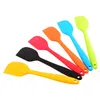 Food Grade Non Stick Butter Silicone Spatula Cooking Tools Cutter Brush Mixer Chocolate Smoother Heat Resistant Cookie Pastry Cake Cream Baking Scraper