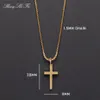 Colliers pendentifs Collier croix pour hommes - Chaîne de bijoux en or pour hommes 1323E