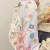 Sacs d'école imprimés de dessins animés, sac à dos Floral pour femmes, Harajuku Y2k, cartable Preppy japonais assortis avec tout, Kawaii