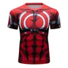 Herren T-Shirts Kompressionsshirt Jiu Jitsu Kickboxen Training Kurzarm Rashguard Polyester Spandex Sublimation Sportblusen