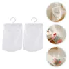 Storage Bags 2Pcs Hanging Grocery Mesh Bag Kitchen Net Pouch Vegetable For Sundries