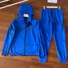 Fleece Mens Tracksuit Zipper Jackets and Sport Pants Set Designer Tech Woman Brodered Letter Tracksuits Jogger Cheap Loe