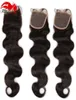 Hannah Product Body Wave 4x4 Seidenbasisverschluss, peruanische Echthaarverlängerungen, 130 Dichte, federnder Wellenverschluss mit Babyhaar2772065