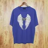 Printed Wings T-shirt Cotton Short Sleeve Hip Hop Vintage Funny Graphic Tee Short Sleeve Mens Crew Neck Tee Top Cotton Casual T Shirt S-2XL