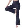 Damesbroek Effen Vrouw Flare Slim Fit Hoge taille Casual Sport Yoga-legging Volledige lengte broek Bell Bottom