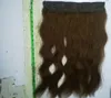 ELIBESS 1403903928039039 100г 6 Каштаново-коричневый цвет Прямые невидимые секретные наращивание человеческих волос FlipHalo1006856268