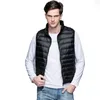 Gilet da uomo Piumino Uomo 90% Anatra Giacche ultra leggere Uomo Moda Cappotto capispalla senza maniche Autunno Inverno