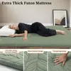 ZonLi Mattress Futon Mattress Full Size,Thicken Roll Up Tatami Mat with Washable Cover,Foldable & Portable Floor Lounger Mattress Sleeping Pad for Camping