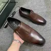 Sapatos de couro Berluti Mens Berluts formais Novos calfes de calf masculino colorido colorido de fivela escovada Oxford