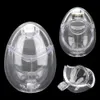 Egg Shape Fully Restraint Male Chastity Cage Lock Devices With Thorn Ring Scrotum Ball Stretcher Penis Sex Toys For Men 240102