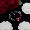 Neu gestaltete rosa Emaille Liebe Halskette Armband Frauen Hochzeit Dopamin blau Diamant Herz Anhänger Ohrstecker Ohrring Designer Schmuck Versorgung