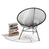 Camp Furniture Creative Rattan Outdoor Chairs Modern Home Balcony Garden Beach Wrought Iron Cafe Lounge Chair