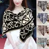 Scarves Winter Warm Cashmere Print Scarf Evening Dresses Womens Luxury Elegant Thick Shawl Plush Wraps