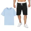 Herren-Trainingsanzüge, Sommer-Baumwoll-Leinen-Hemd-Set, lässiger Outdoor-Zweiteiler-Anzug, Andhome-Kleidung, Pyjama, bequem, atmungsaktiv, Strand, kurzärmelig, BSL