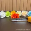 Decorative Flowers 50P Holiday Rose Head Three Layer Soap Flower Bouquet Finished Gift Box With Simulated Materials