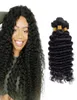 Brazilian 100 Human Hair 4 Bundles Deep Wave Double Wefts 1030inch 95100gpiece Deep Curly Four Pcs1666512