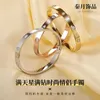 Designer parafuso pulseira pulseira moda luxo jóias cuidador original na moda 18k diamante de ouro para mulheres homens pulseiras de prata jóias pulseira 1i3k