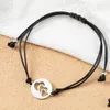 Bracelets de charme 4 pcs mère filles ensemble coeur correspondant pour souhait maman fille cadeau d'anniversaire prése