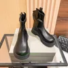 Projektant Chelsea Boots Luksusowe klasyczne buty z literami Kobiety moda w stylu brytyjski styl vintage czarne brązowe buty Martin