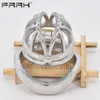 Frrk Chastity Cage Kit Kit Metal Male Bondage Belt Devices Steel Penis Rings Cock Lock Holy Bdsm Fetish Adult Sex Toys for Men 240102