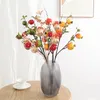 Decorative Flowers Year Artificial Pomegranate Bouquet For Home Room Decor Christmas Decoration Fake Plqnt DIY Vase Ornament