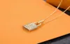 The high quality luxury jewelry gold chain pendants freeshipping bijoux designer Full diamond lock necklace gift original packaging 7729147