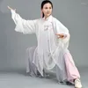 Vêtements ethniques Tai Chi Haute Qualité Wushu Uniformes Arts Martiaux Wing Chun Costume Peinture Casual Costumes Traditionnels Chinois 12486