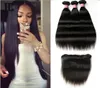 Brazilian Virgin Human Hair Straight With Lace Frontal Closure 3 Bundles with Frontal Closure Top Lace Closure 820 inch1653876