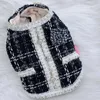 Vestuário de cachorro de luxo meninas roupas para animais de estimação outono inverno quente algodão-acolchoado casaco jaqueta para pequenos cães médios yorkshire terrier roupas de filhote de cachorro