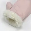 Zimowe rękawiczki dla niemowląt zagęszcza cieplejsze rękawiczki polarowe Solidny kolor Wygodny urodzony dzieci