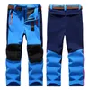 Hosen Frühling Winddicht Wasserdicht Kinder Outdoor Kinder Hosen Jungen Mädchen Soft Shell Warme Teenager Klettern Jogginghose