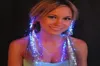 10st lysande ljus upp LED -hårförlängning Flash Braid Party Girl Hair Glow av Fiber Optic for Party Christmas Night Lights8306055