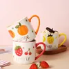 Tassen Obst Keramik Kaffeetasse Home Kreatives Frühstück Milch Niedliche Kinder Wasser trinken Tassen Ein Weihnachtsgeschenk Tasse für Freund