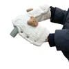 1 paar Koreanische Winter Warme Handschuhe für Mutter Verdicken Weiche Baby Kinderwagen Zubehör Winddicht Griff Handschuhe 240102