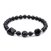 Pirámide natural con cuentas Pulsera de piedra facetada Amatista semipreciosa Cuarzo rosa Ojo de tigre Yoga Obsidiana Pulseras de sodalita F Dh6Zw