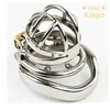 CHASTE BIRD Male Stainless Steel Cock Cage with Penis Barbed Ring Chastity Device Adult Belt Stealth Lock Sex Toys A273 240102