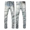 Ksubi Designer Herren Jeans lila hohe Taille Lange Hosen gerichtet gerade normal gewaschene alte schwarz gestapelte Größe 28-40