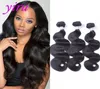 Brazilian Whole Natural Color Human Hair 830Inch Body Wave Hair Extensions Weaves Body Wave 3 Bundles Hair Products7594311