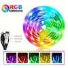 3ft, 6ft, 9ft, 13ft, 16ft, 32ft, 49ft DC 5V RGB 5050 LED -remsljus, 3 nycklar Kontroll flexibel band DIY LED -ljusremsa, USB -banddiod julbelysning