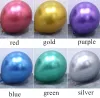 50pcs/set da 10 pollici decorazioni lucide in metallo palloncini in latex spessi colori metallici cromati fallics gonfiabili pali di compleanno globos ll