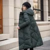 Dames Trenchcoats 2024 Casual Winter Parka's Dames Dikke Jassen Parka Met Capuchon Warme Vrouwelijke Mode Katoenen Gewatteerde Jas Sneeuwkleding Uitloper