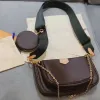 mens POCHETTE ACCESSORIES Clutch Bags fashion luxurys Designer Wallets 3 piece set hand bag travel Women Totes Cross Body Leather pochette Shoulder Bag